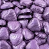Lilac Foil Chocolate Hearts - 1Kg