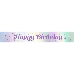 Lilac Happy Birthday Paper Banners - 1M (3Pk)