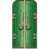 Magical Double Doors Green Cardboard Cutout - 191Cm X 94Cm