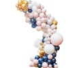 Marble, Navy & Gold Chrome Large Balloon Arch Diy Kit - 200 Balloons