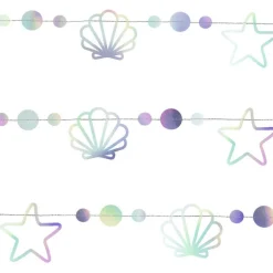 Mermaid Iridescent Shell Garland - 1.65M