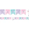 Mermaid Shine Iridescent Happy Birthday Bunting - 1.6M