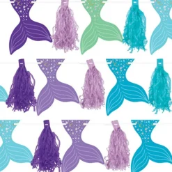 Mermaid Wishes Glitter Tassel Garland - 3M