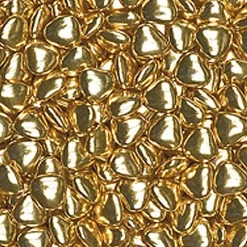 Metallic Gold Chocolate Hearts - 1Kg