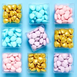 Metallic Gold Chocolate Hearts - 1Kg