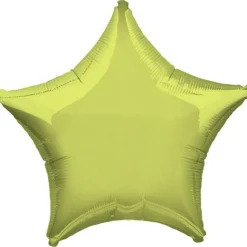 Metallic Lime Green Star Balloon - 19" Foil