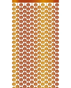 Metallic Pumpkin Door Curtain