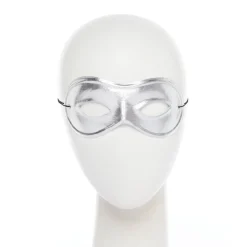 Metallic Silver Domino Masquerade Mask