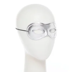 Metallic Silver Domino Masquerade Mask