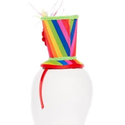 Mini Rainbow Top Hat Headband