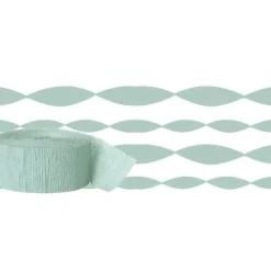 Mint Green Crepe Paper Streamer - 24M