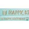 Mint Green Happy Birthday Paper Banners - 3Pk (3Pk)