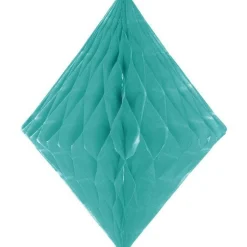 Mint Green Honeycomb Diamond Decoration - 30Cm