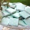 Mint Green Polka Dot Chocolate Neapolitans - 20Pk