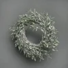 Mistletoe Frosted Wreath - 56Cm