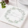 Mistletoe Weath Merry Christmas Paper Napkins - 33Cm (16Pk)