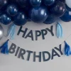 Mix It Up Blue Happy Birthday Tassel Bunting