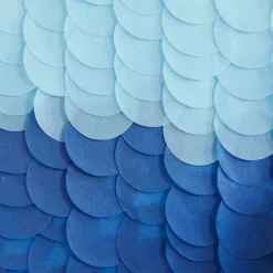 Mix It Up Blue Ombre Tissue Paper Disc Backdrop