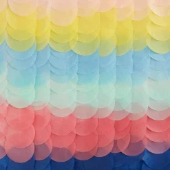 Mix It Up Brights Tissue Paper Disc Backdrop