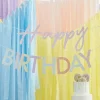 Mix It Up Pastel 'Happy Birthday' Paper Banner - 1.5M