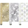 Mixed Metallic Christmas Gift Wrap - 4M
