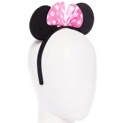Mouse Ears & Pink Bow Headband