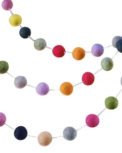 Multicoloured Felt Balls Garland