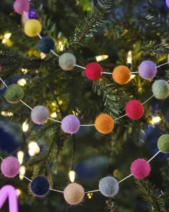 Multicoloured Felt Balls Garland
