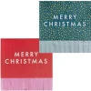 Multicoloured Merry Christmas Paper Napkins (16Pk)