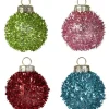Multicoloured Tinsel Bauble Place Card Holders (4Pk)