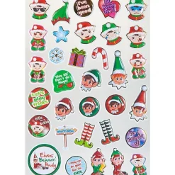 Naughty Elf Bubble Sticker Sheet