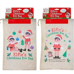 Naughty Elf Large Christmas Eve Bag - 36Cm X 55Cm