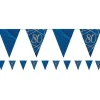 Navy & Gold Geode 80Th Birthday Paper Bunting - 3.7M