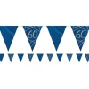 Navy & Gold Geode 60Th Birthday Paper Bunting - 3.7M