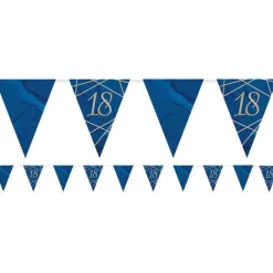 Navy & Gold Geode 18Th Birthday Paper Bunting - 3.7M