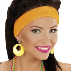 Neon Yellow 80's Earrings