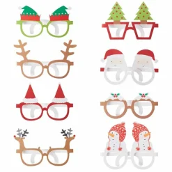 Novelty Christmas Glasses (8Pk)