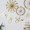 Oh Baby Gold 'Baby Shower' Foil Banner - 1.5M