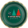 Oh Christmas Tree Plate - 23Cm (8Pk)