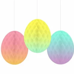 Ombre Hanging Honeycomb Eggs (3Pk)