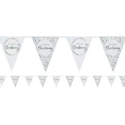 On Your Christening Blue Paper Bunting - 3.7M