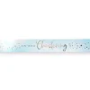 On Your Christening Blue Foil Banner - 2.74M