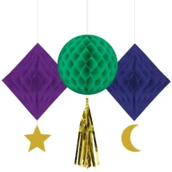 Opulent Eid Honeycomb Decorations - 42Cm (3Pk)