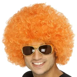 Orange Afro Wig