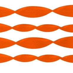 Orange Crepe Paper Streamer - 24M