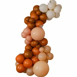 Orange, Sand And Peach Halloween Balloon Arch - 80 Balloons