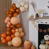 Orange, Sand And Peach Halloween Balloon Arch - 80 Balloons