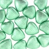 Pale Green Foil Chocolate Hearts X20