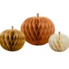 Paper Pumpkin Honeycomb Decorations (3Pk)