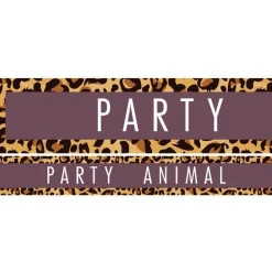 Party Animal Paper Banner - 1M (3Pk)